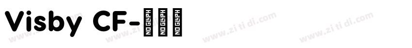 Visby CF字体转换